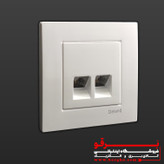 سوکت تلفن دو قلو (چهار خط)