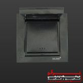 کلید شاسی زنگ بارانی توکار | مدل آسا دلند (IP44) | سیاه