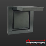 کلید کراکس (صلیبی) بارانی توکار | مدل آسا دلند (IP44) | سیاه