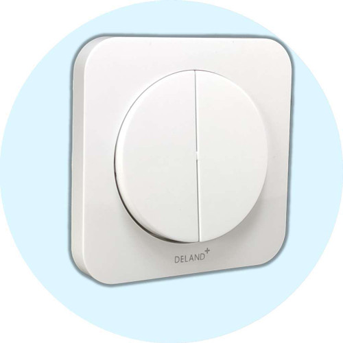 کلید دو پل توکار مدل آدا دلند