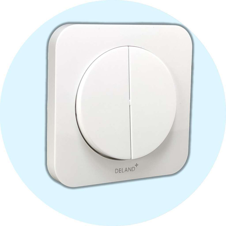 کلید دو پل توکار مدل آدا دلند